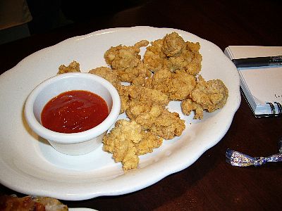 ヒューストン空港のアリゲーター料理